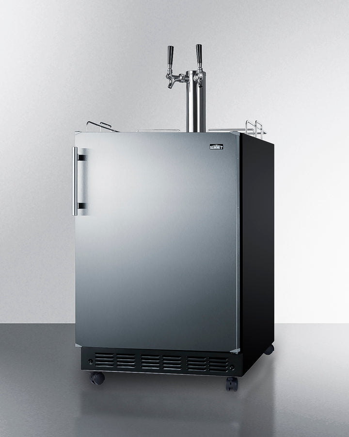 Summit - Commercial dual tap kegerator designed for built-in applications - SBC7BRS Summit - Commercial dual tap kegerator designed for built-in applications - SBC7BRS