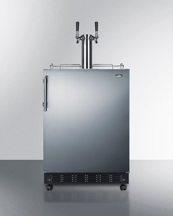 Summit - Commercial dual tap kegerator designed for built-in applications - SBC7BRS Summit - Commercial dual tap kegerator designed for built-in applications - SBC7BRS