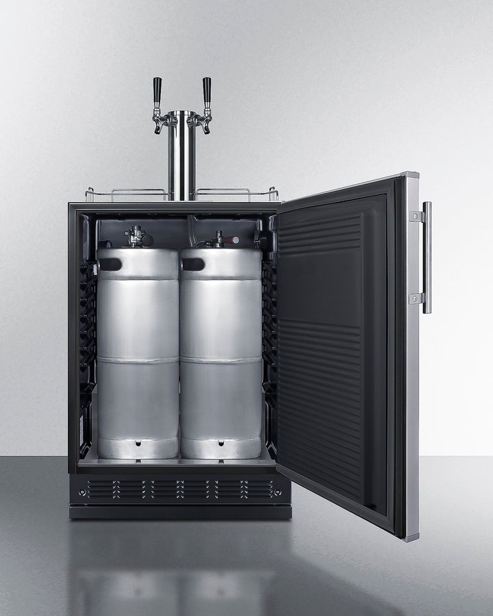 Summit - Commercial dual tap kegerator designed for built-in applications - SBC7BRS Summit - Commercial dual tap kegerator designed for built-in applications - SBC7BRS