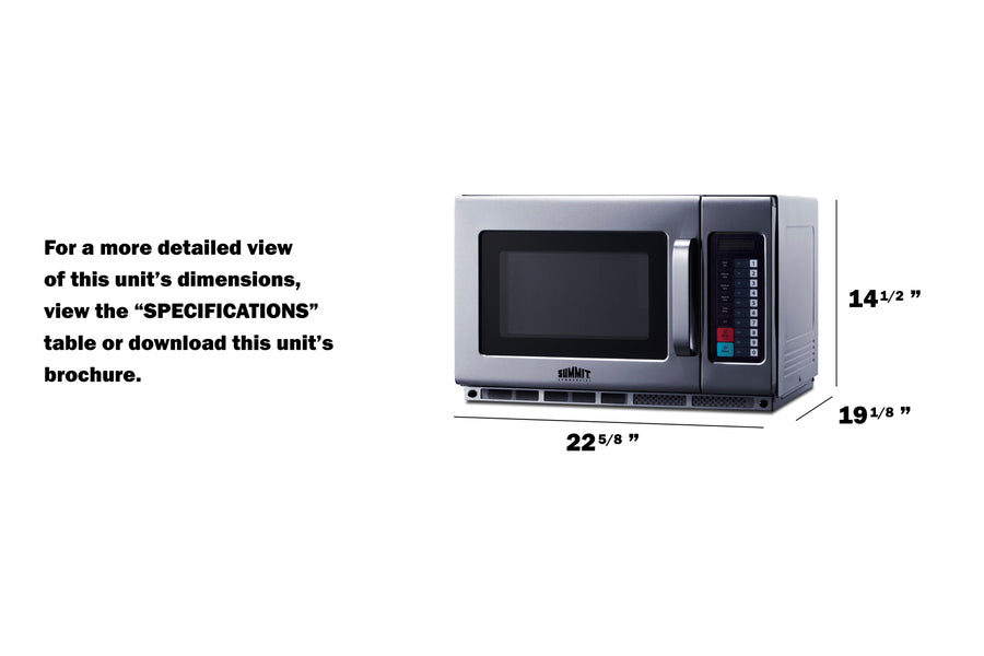 Summit - 23" Wide Countertop Microwave - SCM2100M2 Summit - 23" Wide Countertop Microwave - SCM2100M2