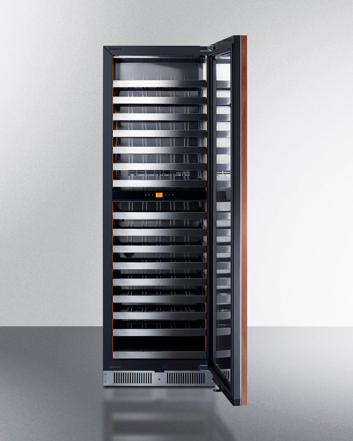 Summit - Full-size built-in 24" wide 18" deep 98-bottle dual zone wine cellar - SDHWC98PNR Summit - Full-size built-in 24" wide 18" deep 98-bottle dual zone wine cellar - SDHWC98PNR
