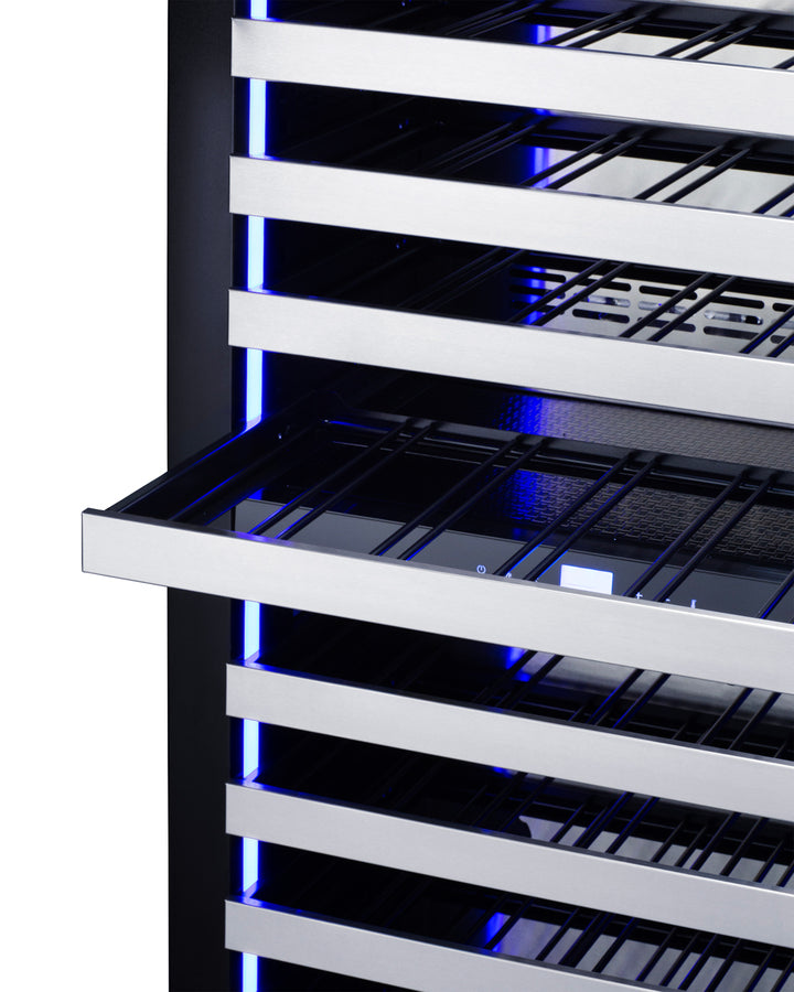 Summit - Full-size built-in 24" wide 18" deep 98-bottle dual zone wine cellar - SDHWC98PNR Summit - Full-size built-in 24" wide 18" deep 98-bottle dual zone wine cellar - SDHWC98PNR