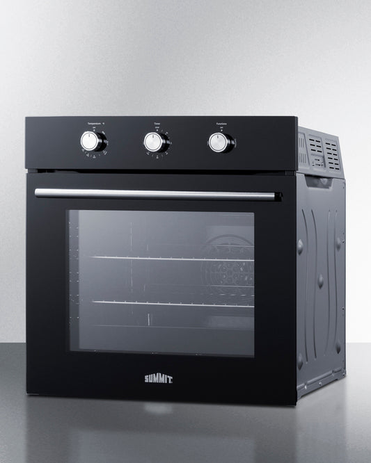 Summit - 24" Wide LP Gas Wall Oven - SGW242BKLP