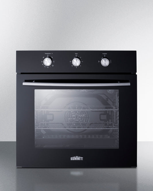 Summit - 24" Wide LP Gas Wall Oven - SGW242BKLP