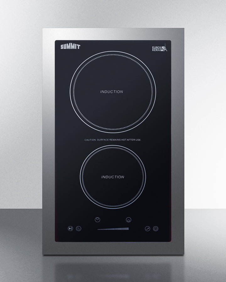 SUMMIT - 13" Wide - 115V 2-Zone Induction Cooktop - Cord Included SUMMIT - 13" Wide - 115V 2-Zone Induction Cooktop - Cord Included