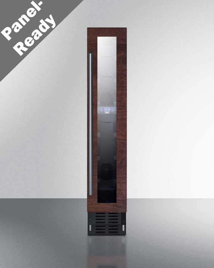 Summit - 6" wide built-in undercounter wine cellar with panel-ready door trim - SWC007H34PNR Summit - 6" wide built-in undercounter wine cellar with panel-ready door trim - SWC007H34PNR