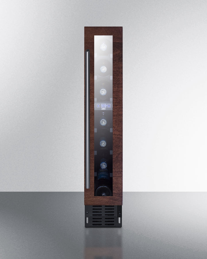 Summit - 6" wide built-in undercounter wine cellar with panel-ready door trim - SWC007H34PNR Summit - 6" wide built-in undercounter wine cellar with panel-ready door trim - SWC007H34PNR