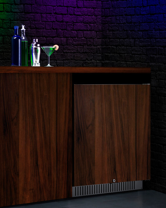 Summit - 27" Wide Built-In All-Refrigerator, ADA Compliant (Panel Not Included) - FF27BSSADAIF