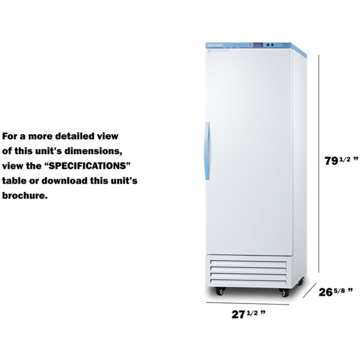 Summit - Performance Series upright frost-free Pharma-Vac all-freezer - AFS17PVDL2B Summit - Performance Series upright frost-free Pharma-Vac all-freezer - AFS17PVDL2B