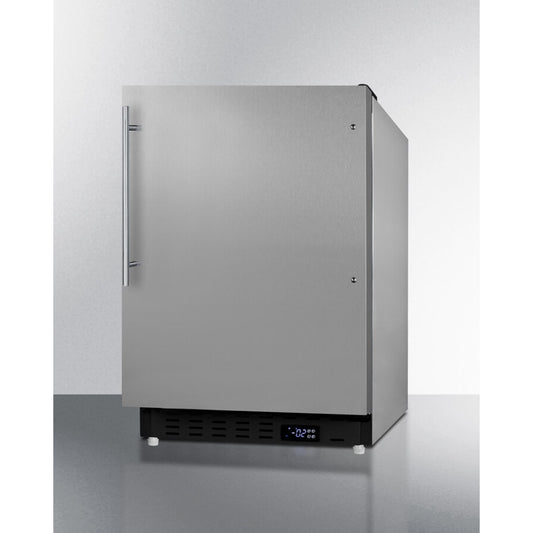 Summit - ADA compliant built-in or freestanding 20" wide manual defrost all-freezer for residential use - ALFZ37BCSSHV
