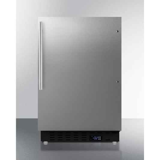Summit - ADA compliant built-in or freestanding 20" wide manual defrost all-freezer for residential use - ALFZ37BCSSHV