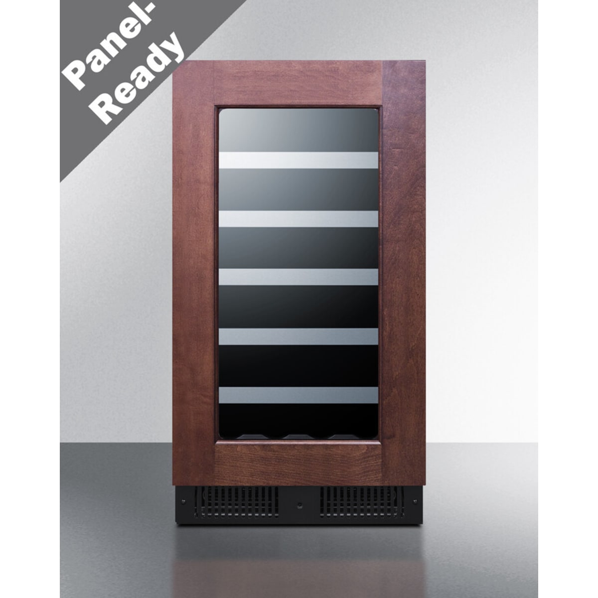 Summit - 18" wide built-in wine cellar with panel-ready glass door - CL18WCPNR Summit - 18" wide built-in wine cellar with panel-ready glass door - CL18WCPNR