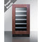 Summit - 18" wide built-in wine cellar with panel-ready glass door - CL18WCPNR