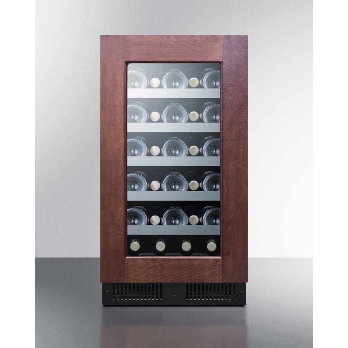 Summit - 18" wide built-in wine cellar with panel-ready glass door - CL18WCPNR Summit - 18" wide built-in wine cellar with panel-ready glass door - CL18WCPNR