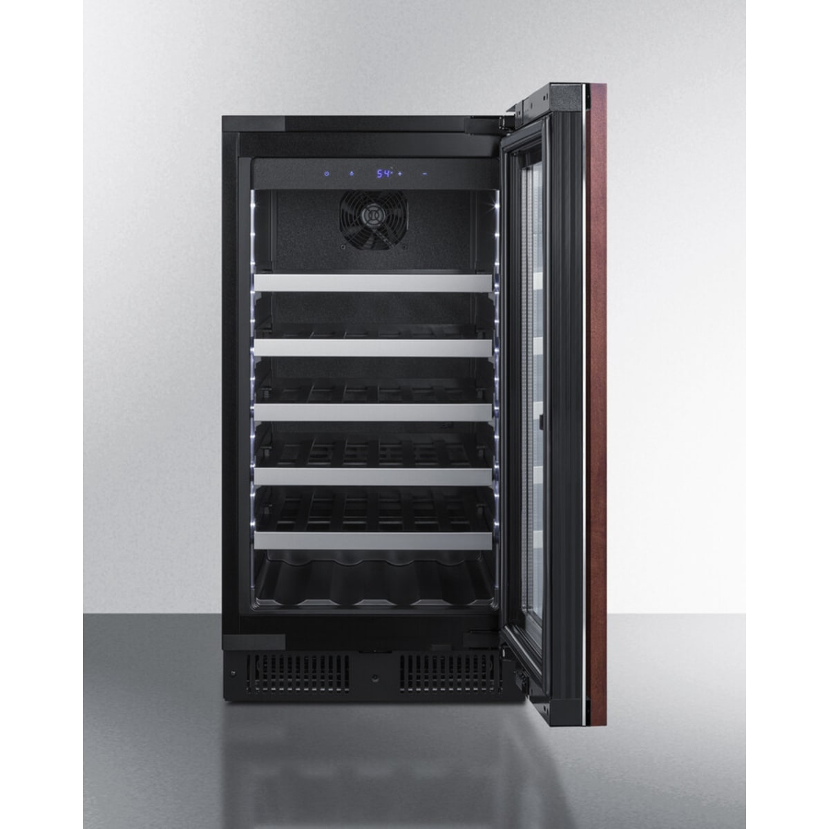 Summit - 18" wide built-in wine cellar with panel-ready glass door - CL18WCPNR Summit - 18" wide built-in wine cellar with panel-ready glass door - CL18WCPNR