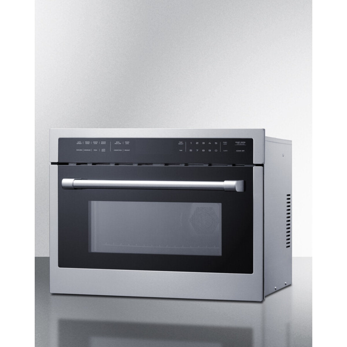 Summit - 24" wide 115v built-in speed oven with convection, microwave, and standard oven settings in a stainless steel and glass finish - CMV115 Summit - 24" wide 115v built-in speed oven with convection, microwave, and standard oven settings in a stainless steel and glass finish - CMV115