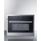 Summit - 24" wide 115v built-in speed oven with convection, microwave, and standard oven settings in a stainless steel and glass finish - CMV115