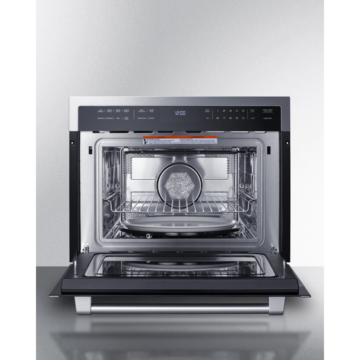 Summit - 24" wide 115v built-in speed oven with convection, microwave, and standard oven settings in a stainless steel and glass finish - CMV115 Summit - 24" wide 115v built-in speed oven with convection, microwave, and standard oven settings in a stainless steel and glass finish - CMV115