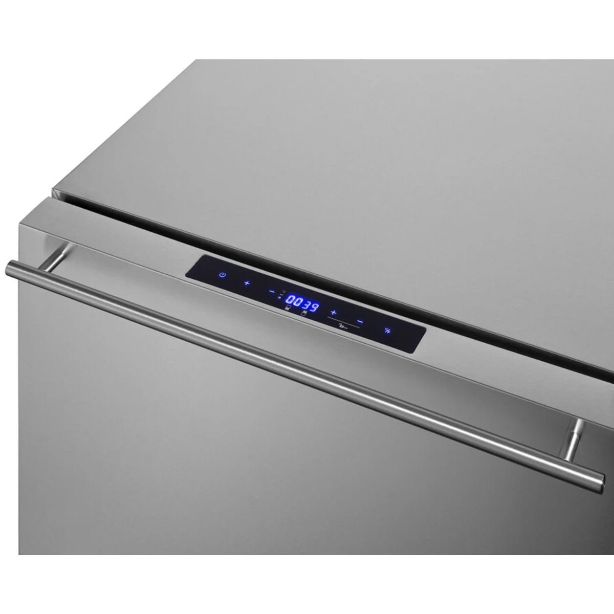 Summit - Commercially approved 24" wide built-in undercounter 2-drawer panel-ready refrigerator-freezer in stainless steel - SPRF34D7 Summit - Commercially approved 24" wide built-in undercounter 2-drawer panel-ready refrigerator-freezer in stainless steel - SPRF34D7