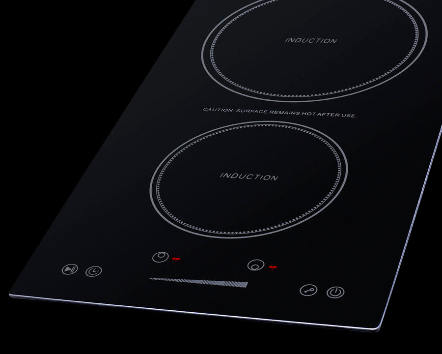 SUMMIT - 13" Wide - 115V 2-Zone Induction Cooktop - Cord Included SUMMIT - 13" Wide - 115V 2-Zone Induction Cooktop - Cord Included