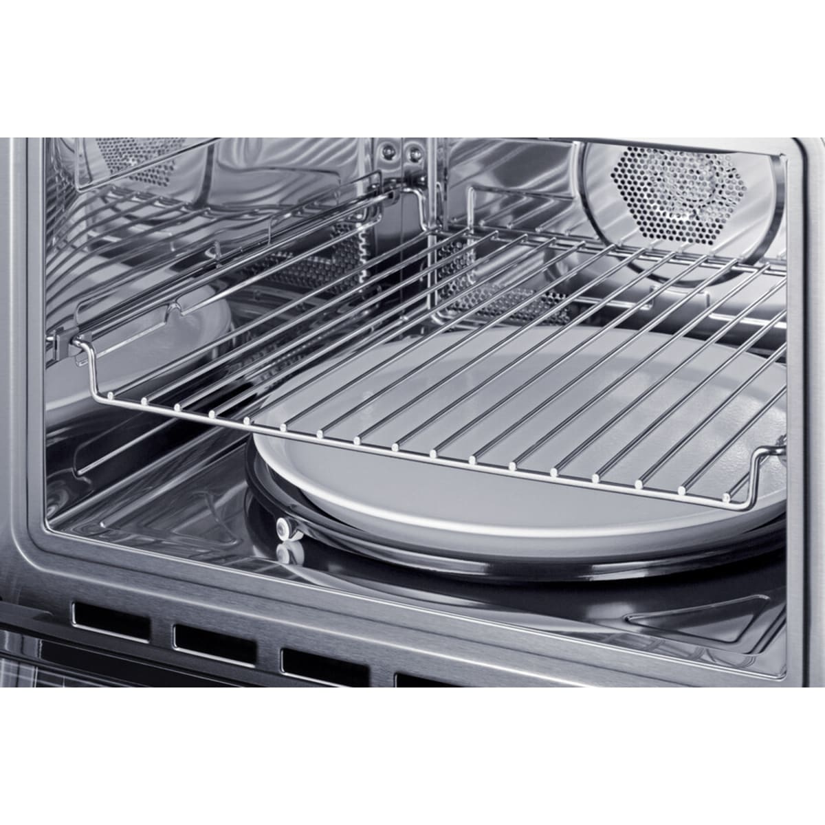Summit - 24" wide 115v built-in speed oven with convection, microwave, and standard oven settings in a stainless steel and glass finish - CMV115 Summit - 24" wide 115v built-in speed oven with convection, microwave, and standard oven settings in a stainless steel and glass finish - CMV115