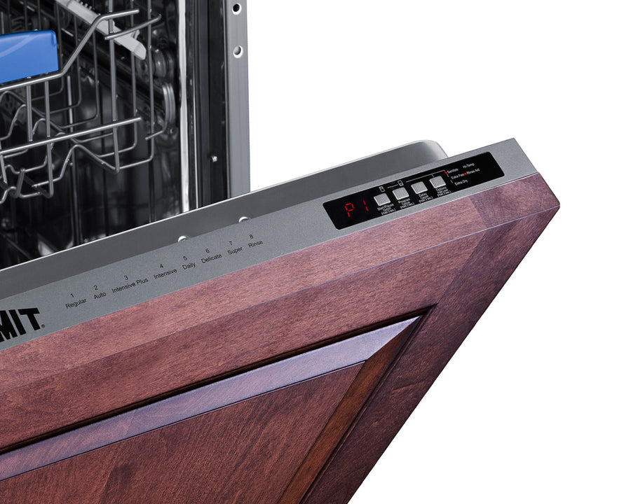 Summit - 18" wide ADA compliant fully integrated/panel-ready ENERGY STAR certified dishwasher with top controls - DW186NTADA Summit - 18" wide ADA compliant fully integrated/panel-ready ENERGY STAR certified dishwasher with top controls - DW186NTADA