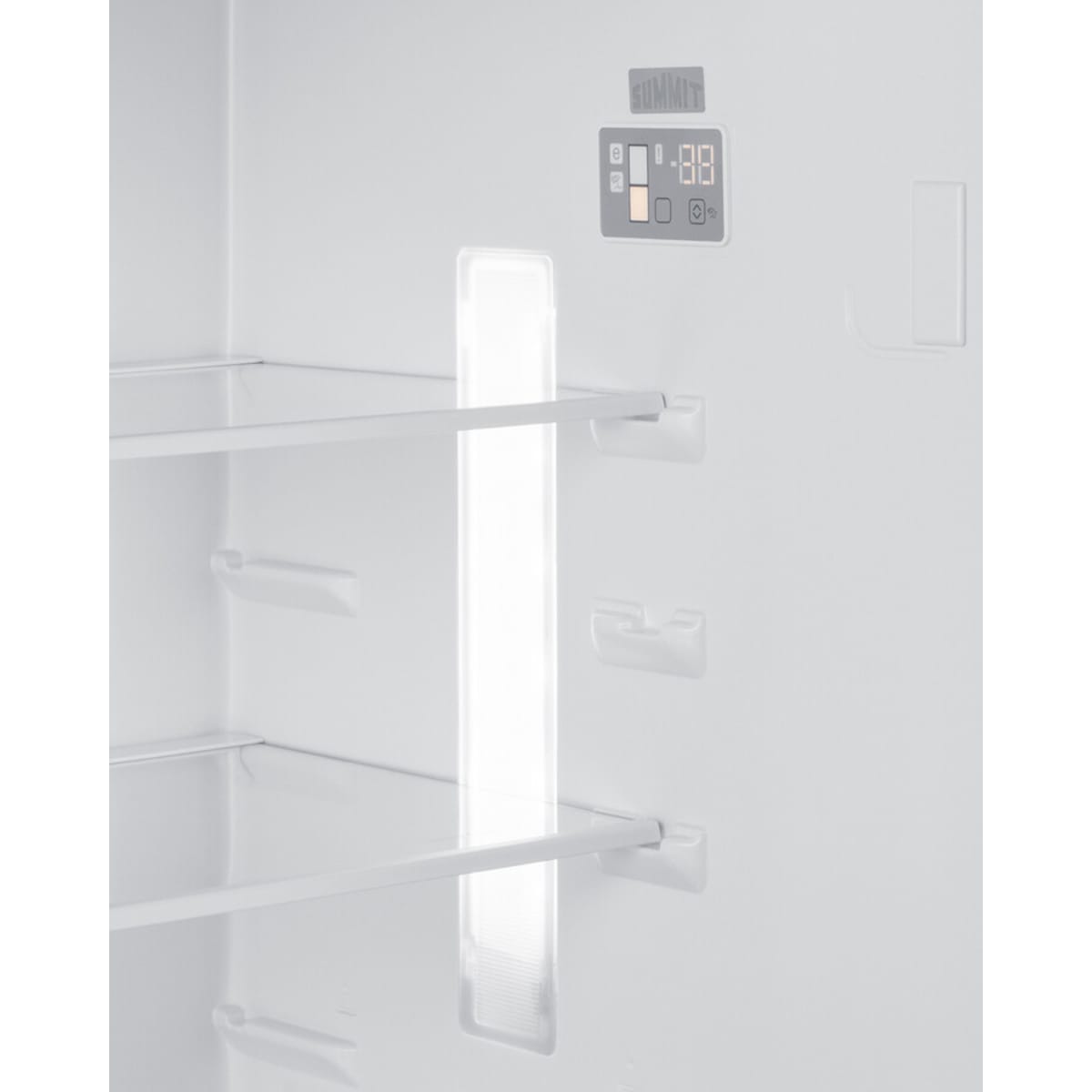 Summit - ENERGY STAR certified counter depth refrigerator-freezer with stainless steel doors, platinum cabinet, and icemaker - FF1513SS Summit - ENERGY STAR certified counter depth refrigerator-freezer with stainless steel doors, platinum cabinet, and icemaker - FF1513SS
