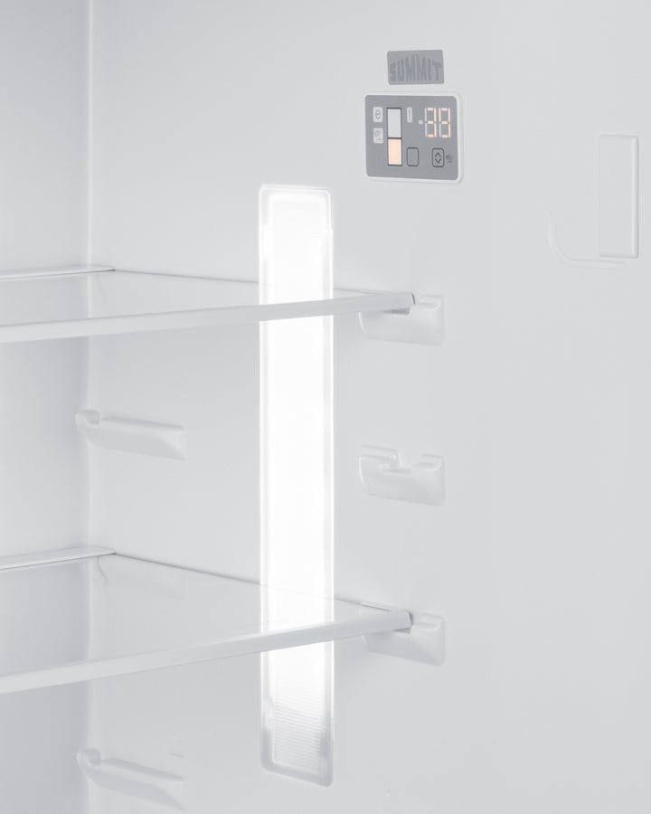 Summit - ENERGY STAR certified counter depth refrigerator-freezer with stainless steel doors, platinum cabinet, and icemaker - FF1514SSIM Summit - ENERGY STAR certified counter depth refrigerator-freezer with stainless steel doors, platinum cabinet, and icemaker - FF1514SSIM