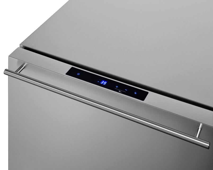Summit - 24" wide indoor/outdoor 2-drawer all-refrigerator - ADRD241CSS Summit - 24" wide indoor/outdoor 2-drawer all-refrigerator - ADRD241CSS