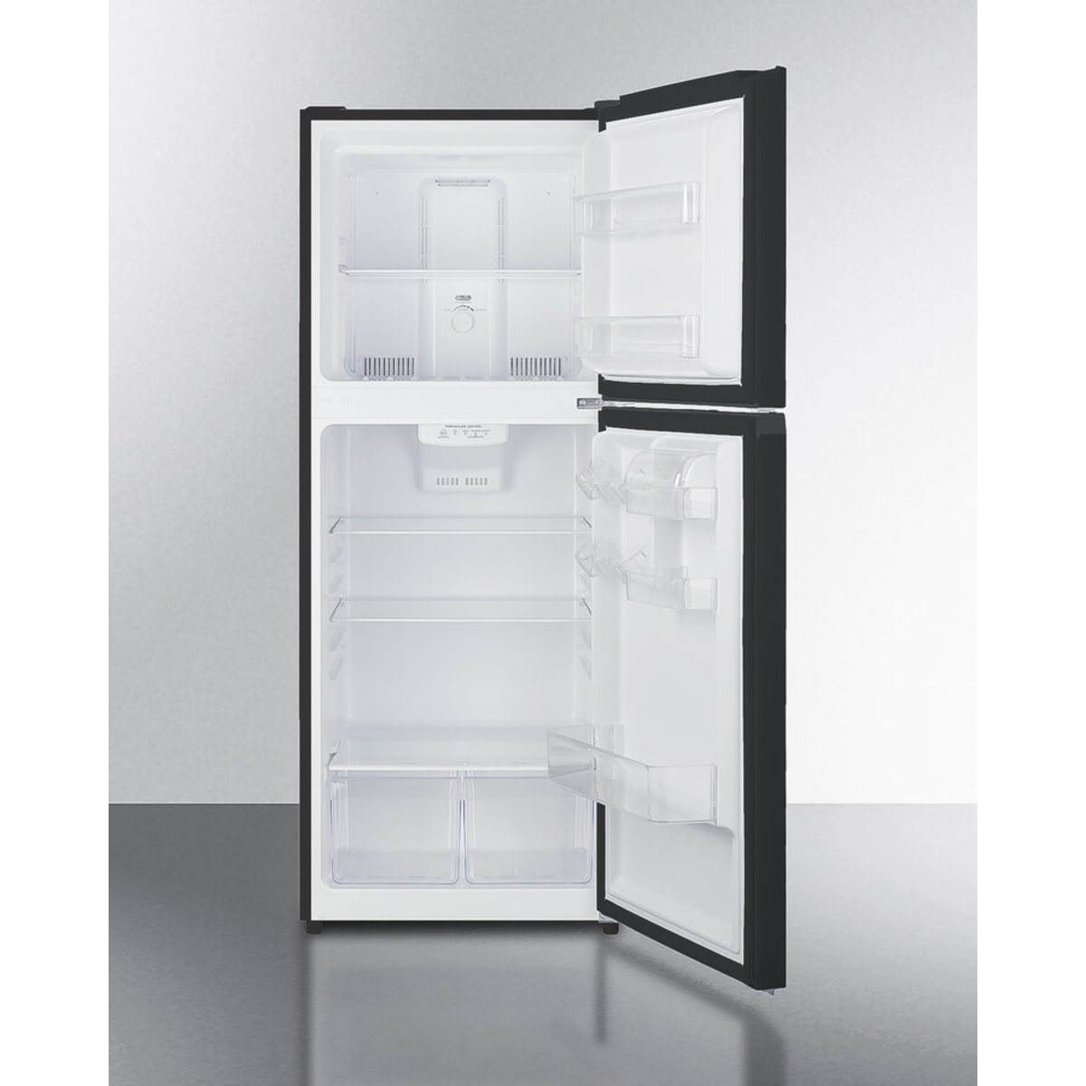 Summit - 10 cu.ft. ENERGY STAR certified top mount refrigerator-freezer in black - FF1087B Summit - 10 cu.ft. ENERGY STAR certified top mount refrigerator-freezer in black - FF1087B