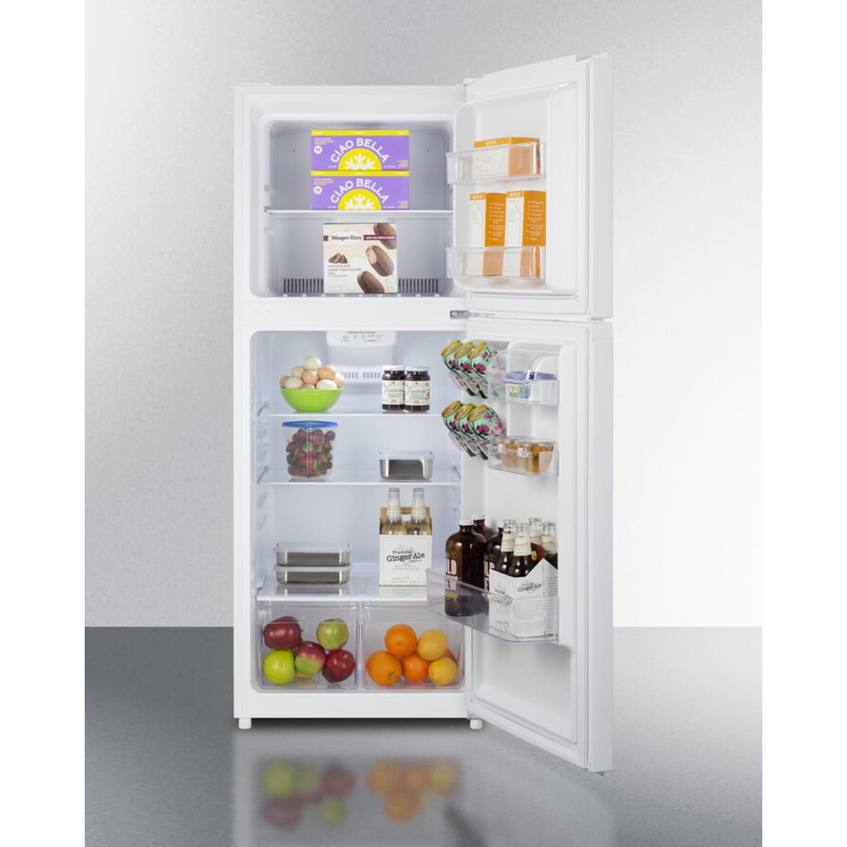 Summit - 10 cu.ft. ENERGY STAR certified top mount refrigerator-freezer in white - FF1088W Summit - 10 cu.ft. ENERGY STAR certified top mount refrigerator-freezer in white - FF1088W