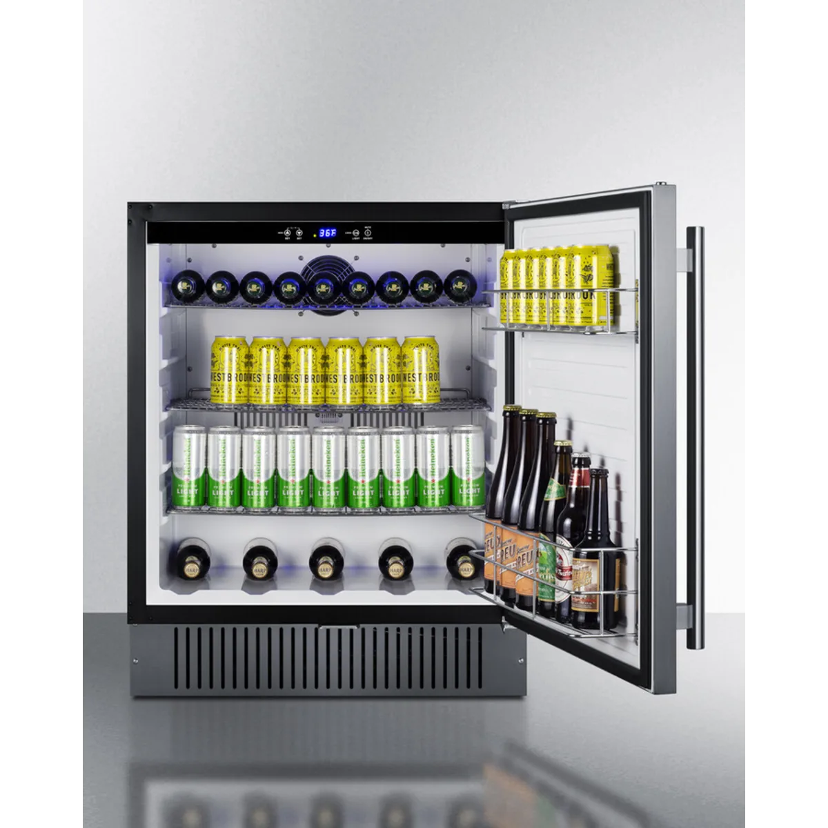 Summit - 27" wide built-in undercounter outdoor all-refrigerator - SPR2700SS Summit - 27" wide built-in undercounter outdoor all-refrigerator - SPR2700SS