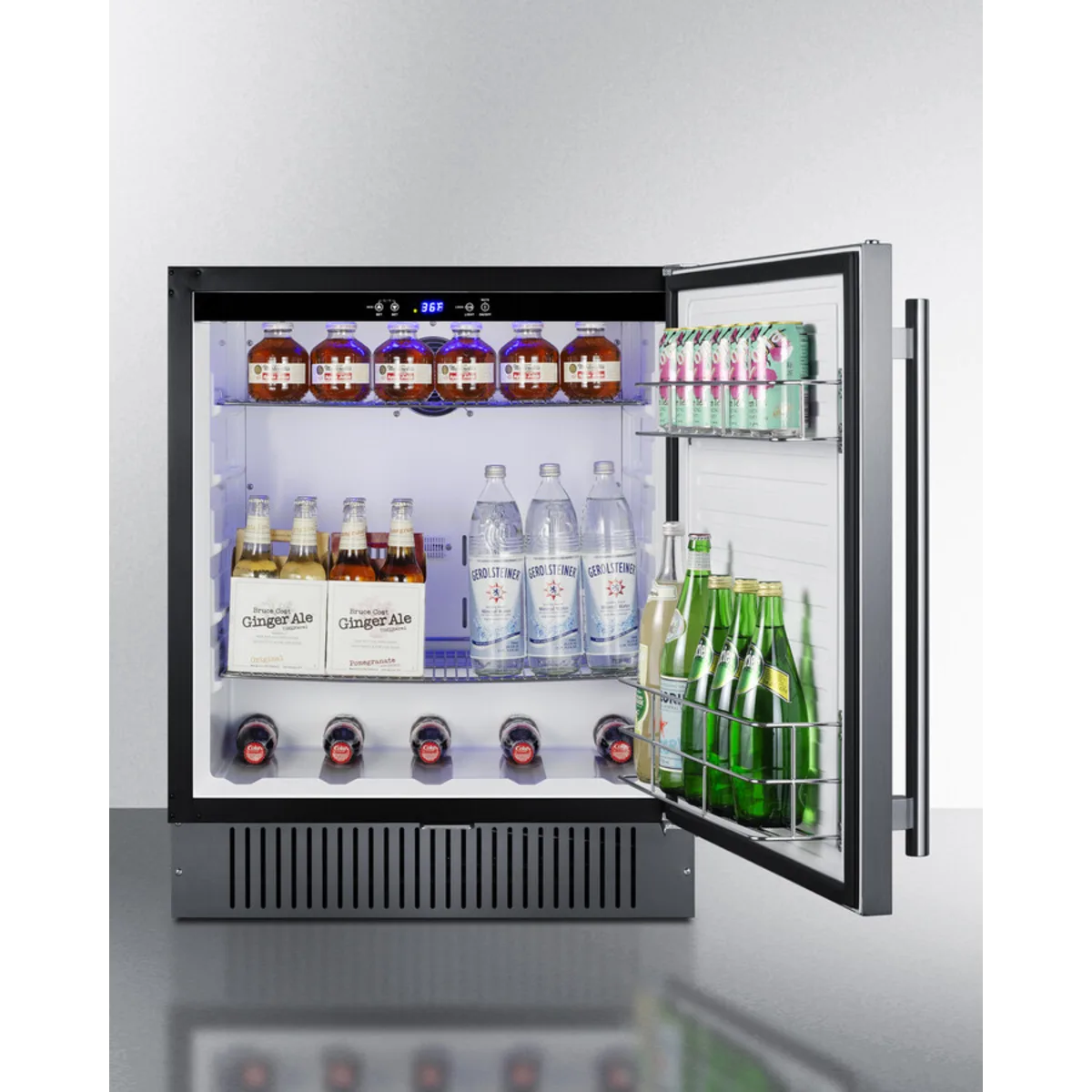 Summit - 27" wide built-in undercounter outdoor all-refrigerator - SPR2700SS Summit - 27" wide built-in undercounter outdoor all-refrigerator - SPR2700SS