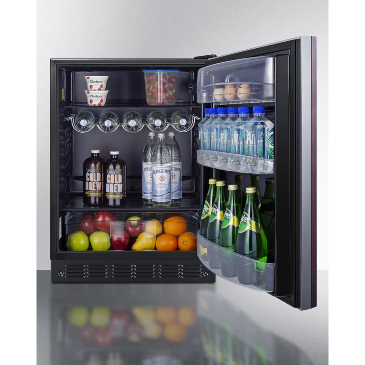 Summit - 24" wide European ADA height all-refrigerator - FF6BK2SSIFADA Summit - 24" wide European ADA height all-refrigerator - FF6BK2SSIFADA