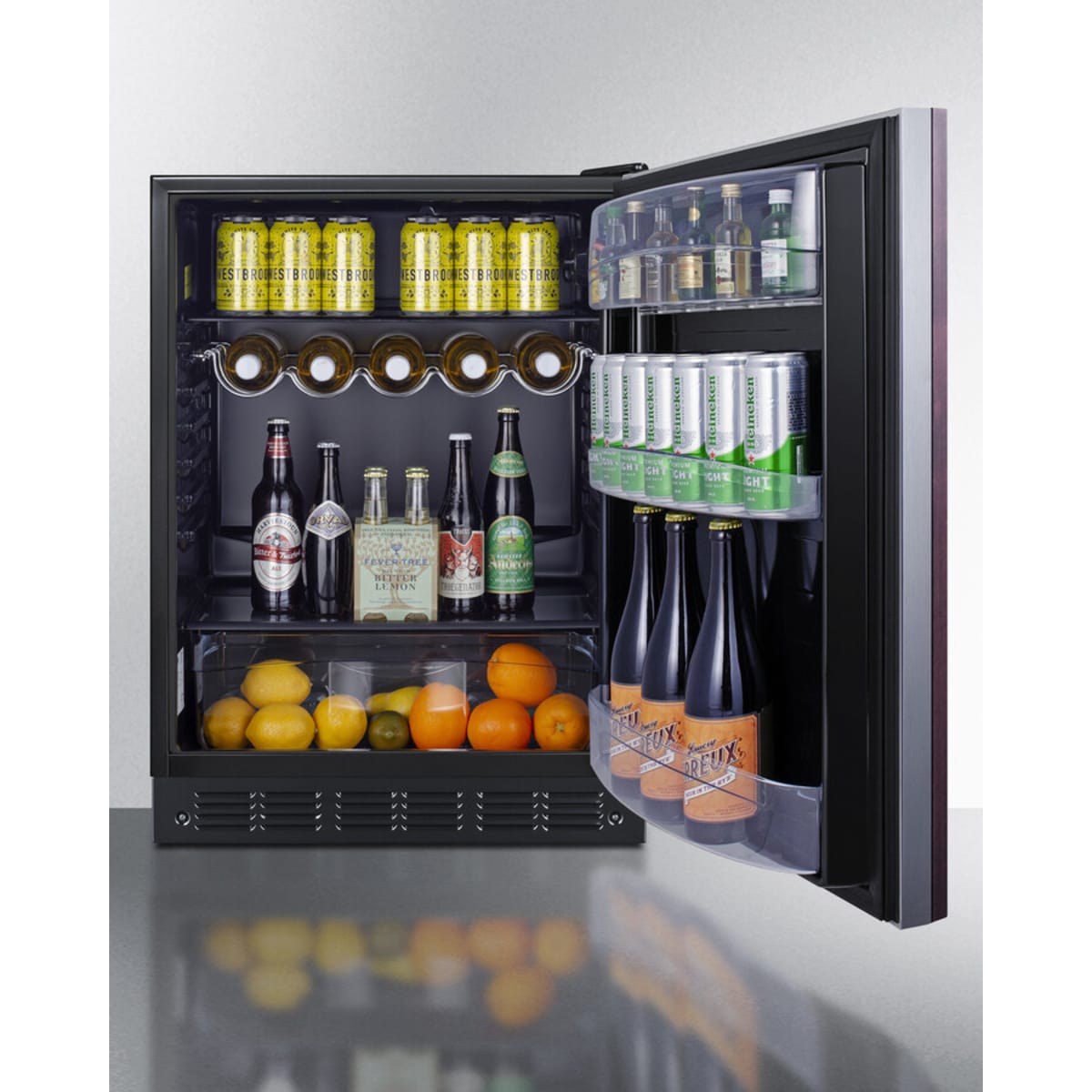 Summit - 24" wide European ADA height all-refrigerator - FF6BK2SSIFADA Summit - 24" wide European ADA height all-refrigerator - FF6BK2SSIFADA
