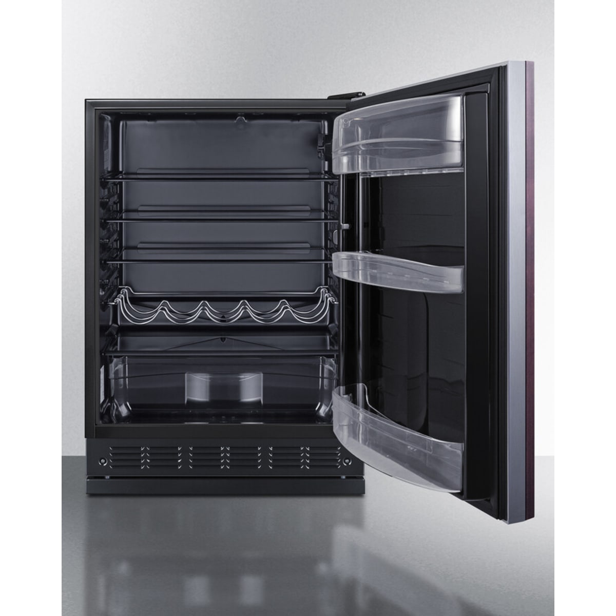 Summit - 24" wide European undercounter all-refrigerator - FF6BK2SSRSIF Summit - 24" wide European undercounter all-refrigerator - FF6BK2SSRSIF
