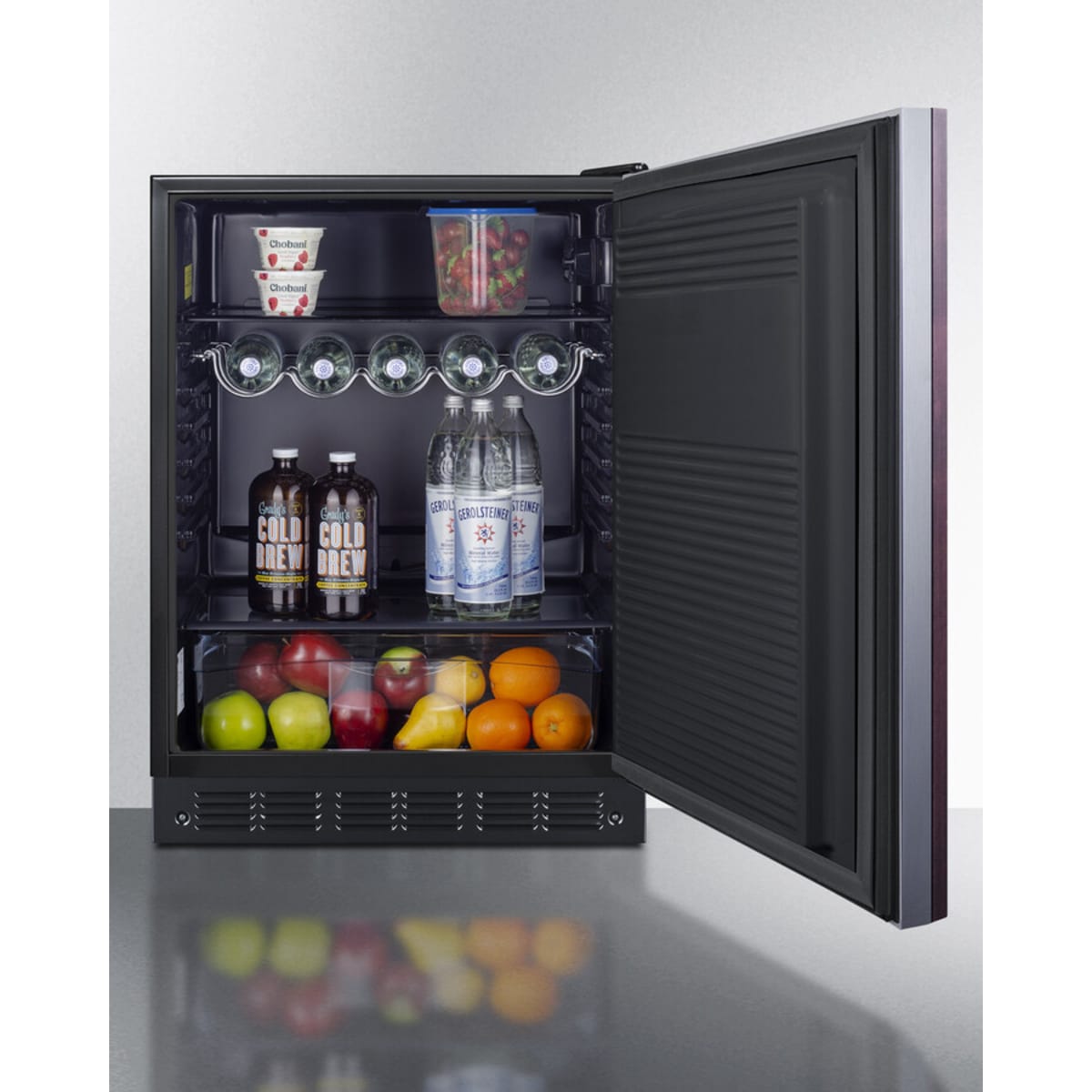 Summit - 24" wide ADA height European all-refrigerator - FF708BLSSIFADA Summit - 24" wide ADA height European all-refrigerator - FF708BLSSIFADA