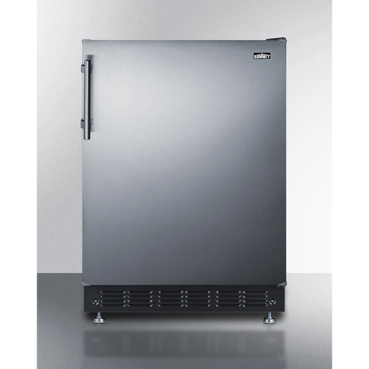 Summit - 24" wide undercounter European all-refrigerator - FF708BLSSRS
