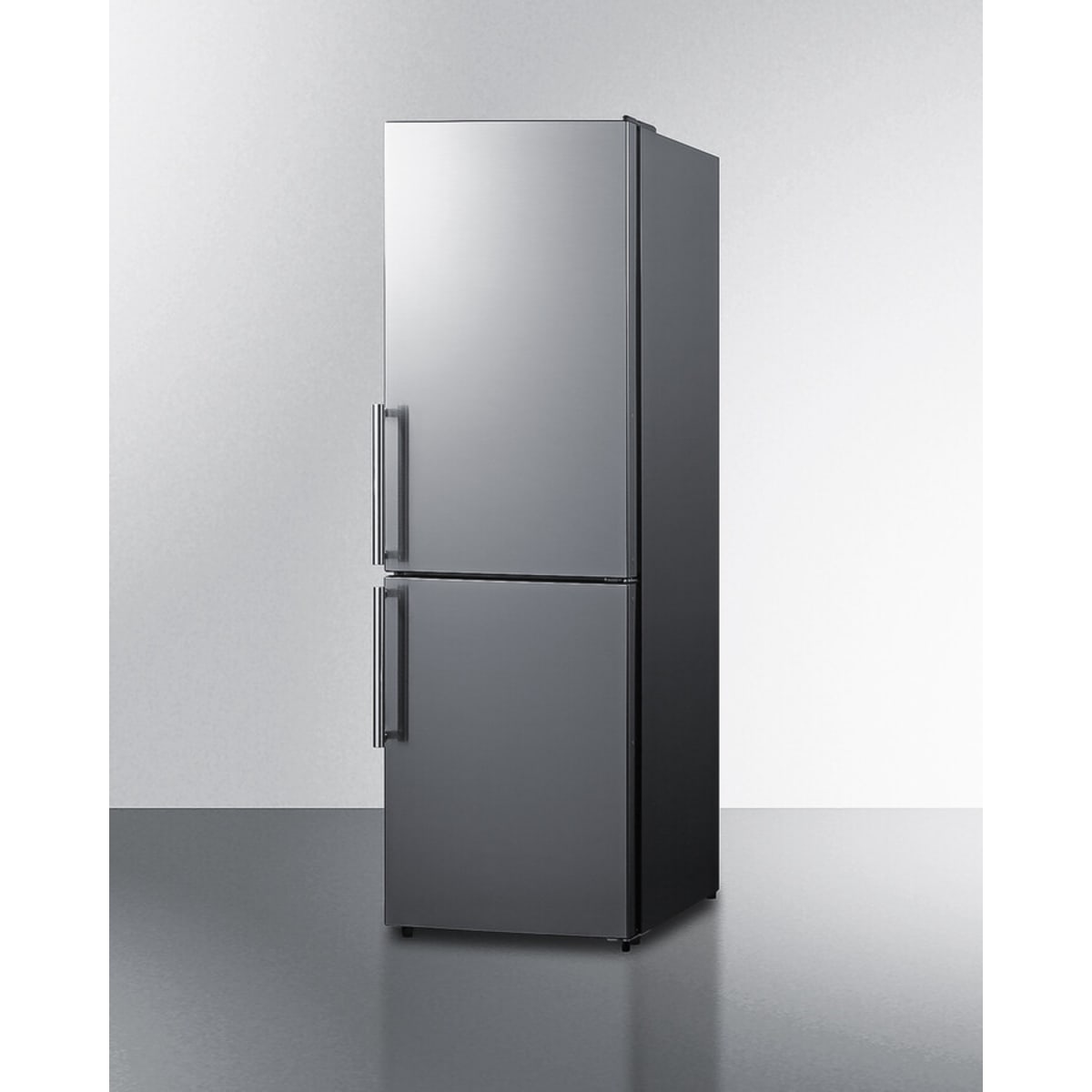 Summit - ENERGY STAR certified 24" x 24" bottom mount refrigerator with a stainless steel look - FFBF235PL Summit - ENERGY STAR certified 24" x 24" bottom mount refrigerator with a stainless steel look - FFBF235PL
