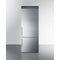 Summit - Frost-free bottom freezer refrigerator with factory-installed icemaker, handles, and grill to raise height to 72" - FFBF279SSXIMH72
