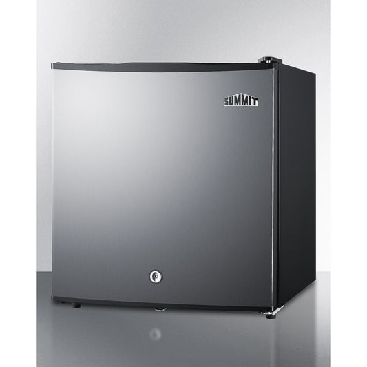 Summit - Compact minibar with stainless steel door and front lock - MB42SS