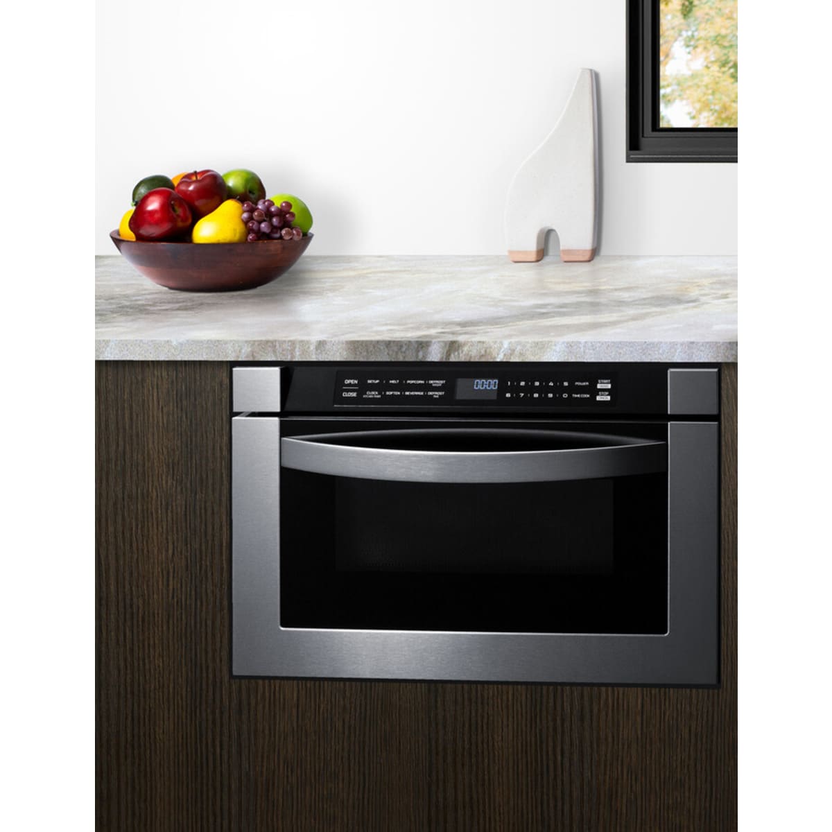 Summit - 24" Wide Built-In Drawer Microwave - MDR245SS Summit - 24" Wide Built-In Drawer Microwave - MDR245SS