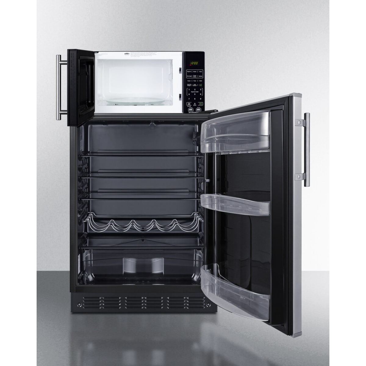 Summit - Combination all-refrigerator and microwave - MRF6BK2SSA Summit - Combination all-refrigerator and microwave - MRF6BK2SSA