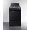 Summit - 20" wide electric coil top range in black - RE2031B