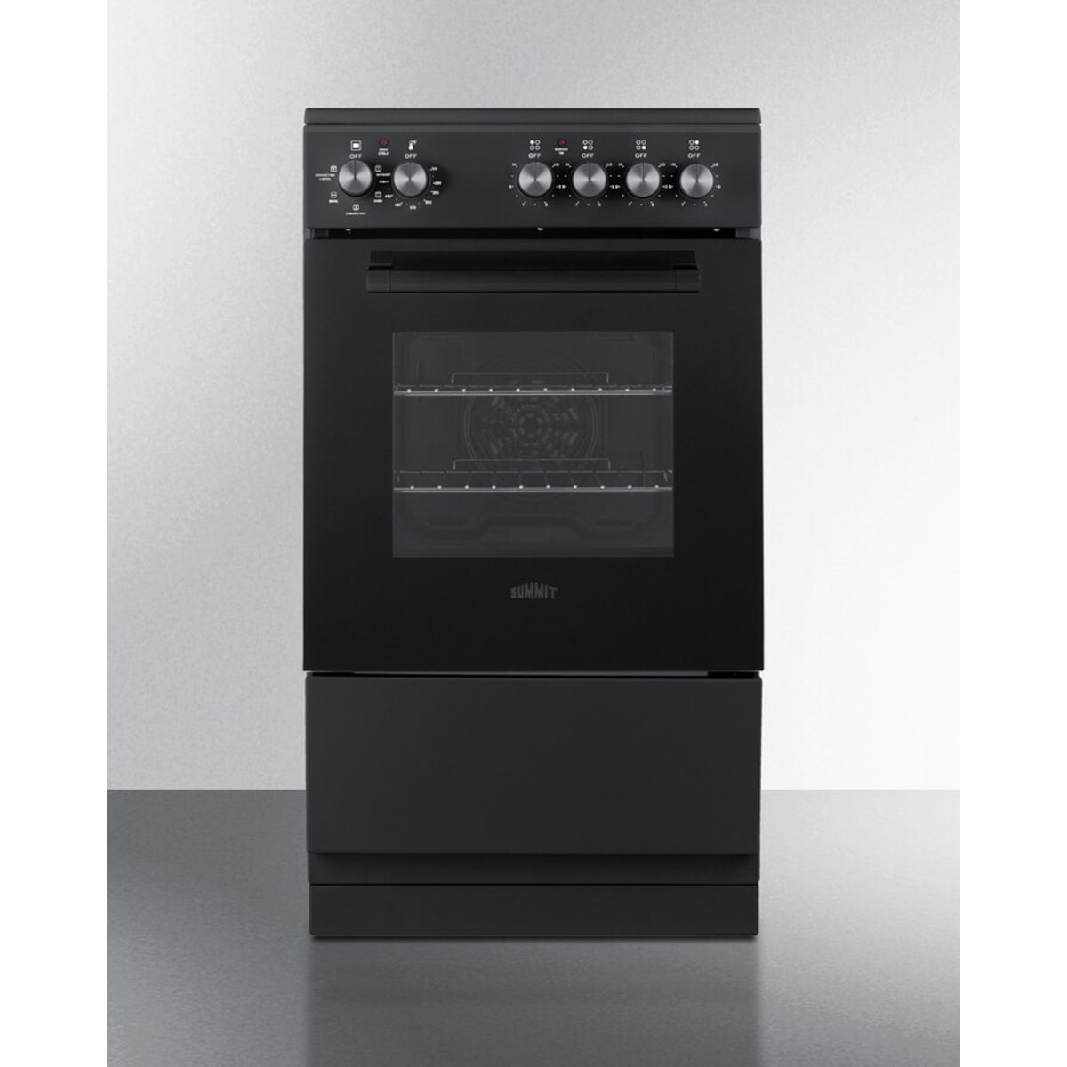 Summit - 20" wide smooth-top electric range in black - REXT20BL Summit - 20" wide smooth-top electric range in black - REXT20BL
