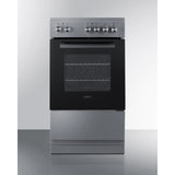 Summit - 20" wide smooth-top electric range in stainless steel - REXT20SS Summit - 20" wide smooth-top electric range in stainless steel - REXT20SS