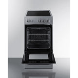 Summit - 20" wide smooth-top electric range in stainless steel - REXT20SS Summit - 20" wide smooth-top electric range in stainless steel - REXT20SS