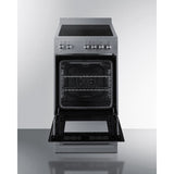 Summit - 20" wide smooth-top electric range in stainless steel - REXT20SS Summit - 20" wide smooth-top electric range in stainless steel - REXT20SS