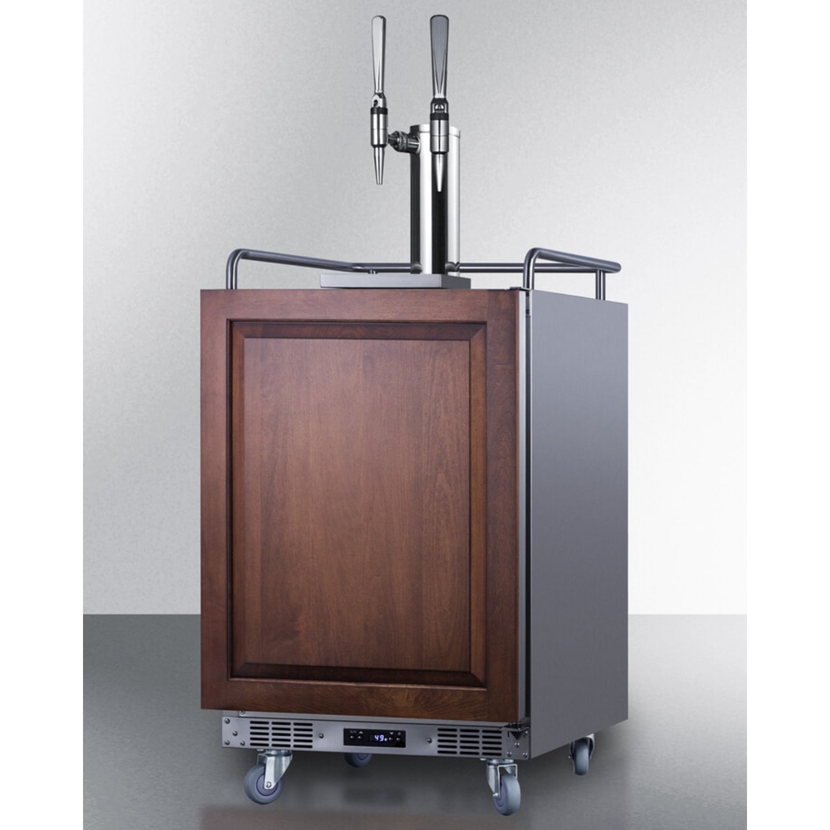 Summit - Built-in commercially approved dual tap nitro coffee kegerator in stainless steel with panel-ready door - SBC682PNRNCFTWIN Summit - Built-in commercially approved dual tap nitro coffee kegerator in stainless steel with panel-ready door - SBC682PNRNCFTWIN