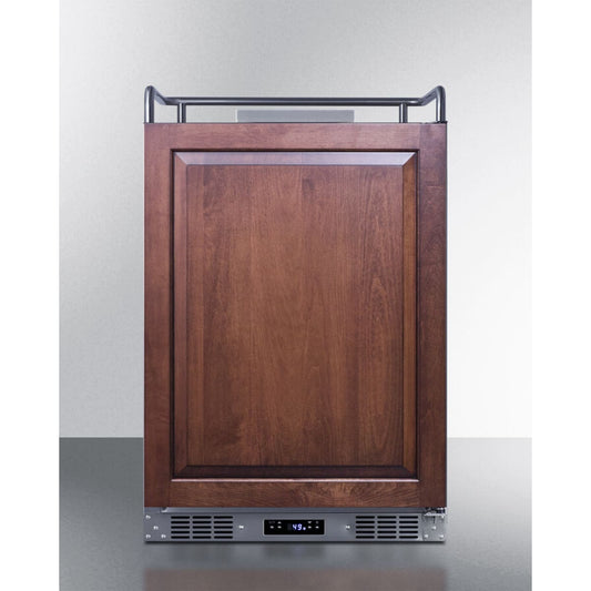Summit - Built-in commercially approved kegerator with panel-ready door, no tap kit included - SBC682NKPNR